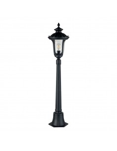 Bedlampe led udendørslamper gammel stil klassiske stående sort 2