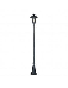 lampemast Bedlampe led udendørslamper gammel stil klassiske stående sort 2