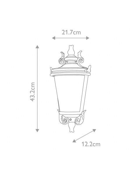 væglampe udendørslamper gammel stil klassiske udendørs lamper