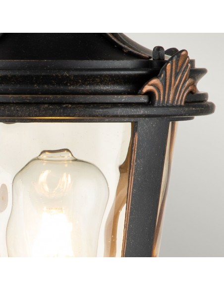 Bedlampe led udendørslamper gammel stil klassiske sokkellamper halvmur