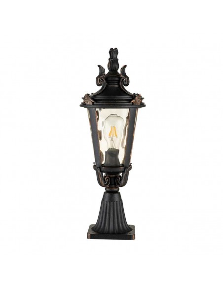 Bedlampe led udendørslamper gammel stil klassiske sokkellamper halvmur