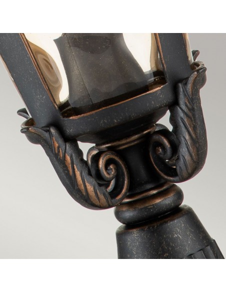 Bedlampe led udendørslamper gammel stil klassiske sokkellamper halvmur