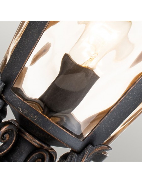 Bedlampe led udendørslamper gammel stil klassiske sokkellamper halvmur