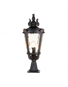 Bedlampe led udendørslamper gammel stil klassiske sokkellamper halvmur