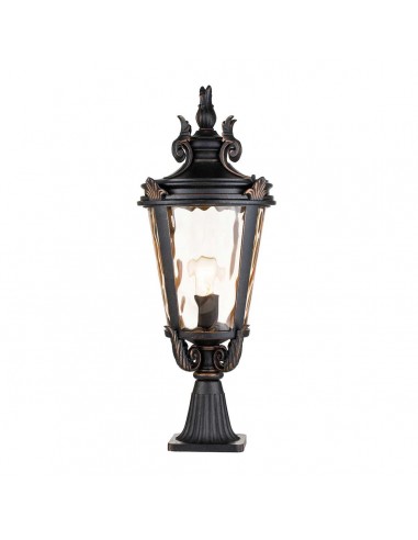 Bedlampe led udendørslamper gammel stil klassiske sokkellamper halvmur
