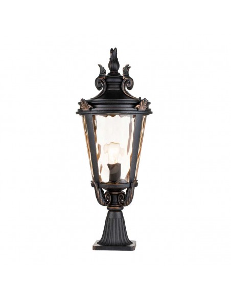 Bedlampe led udendørslamper gammel stil klassiske sokkellamper halvmur