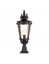 BALTIMORE Udendørs sokkellampe i aluminium og glas H68 cm 1 x E27 - Antik bronze/Rav