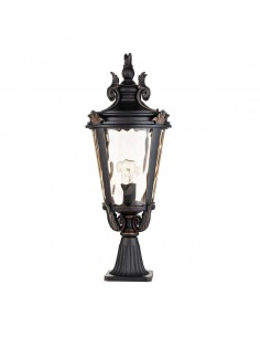 Bedlampe led udendørslamper gammel stil klassiske sokkellamper halvmur 2
