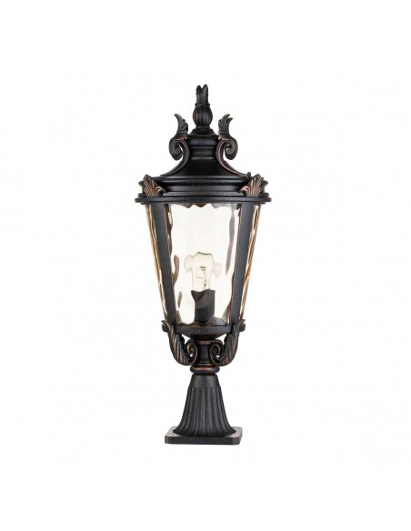 Bedlampe led udendørslamper gammel stil klassiske sokkellamper halvmur