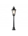 BALTIMORE Udendørs bedlampe i aluminium og glas H117 cm 1 x E27 - Antik bronze/Rav