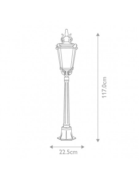 Bedlampe led udendørslamper gammel stil klassiske