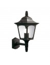 CHAPEL Udendørs væglampe i aluminium og glas H38 cm 1 x E27 - Sort/Klar