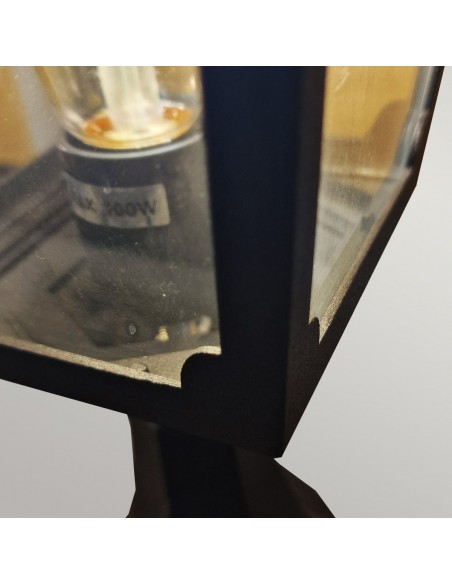 Bedlampe led udendørslamper gammel stil klassiske sokkellamper halvmur