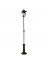 CHAPEL Udendørs lampemast i aluminium og glas H200 cm 1 x E27 - Sort/Klar