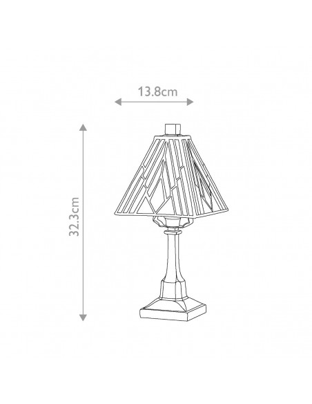 Bordlampe tiffany