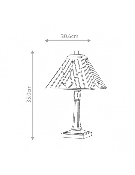 Bordlampe tiffany