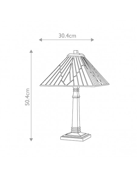 Bordlampe tiffany