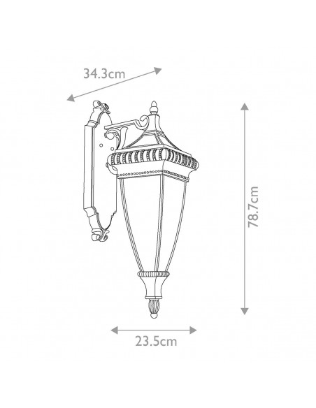 væglampe udendørslamper gammel stil klassiske udendørs lamper