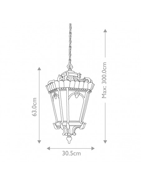 loftlampe udendørslamper gammel stil klassiske lanterne loftlanterne