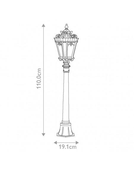 Bedlampe led udendørslamper gammel stil klassiske