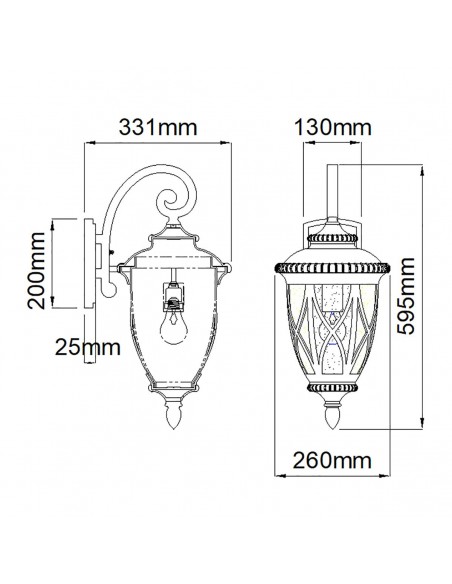 væglampe udendørslamper gammel stil klassiske udendørs lamper saltvand kystområder kystnære