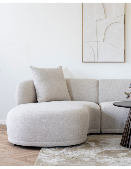 sofa med chaiselong chaiselongsofa venstrevendt stof beige natur