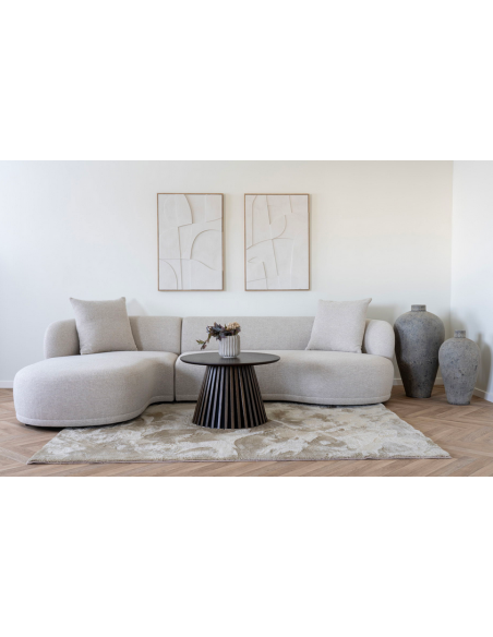 sofa med chaiselong chaiselongsofa venstrevendt stof beige natur