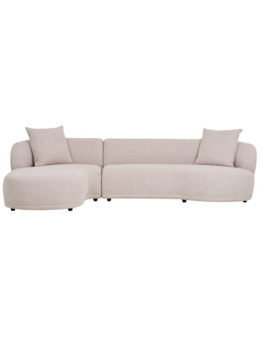 sofa med chaiselong chaiselongsofa venstrevendt stof beige natur