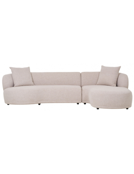 sofa med chaiselong chaiselongsofa højrevendt stof beige natur