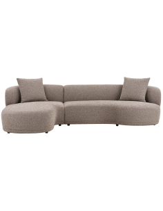 sofa med chaiselong chaiselongsofa venstrevendt stof brun