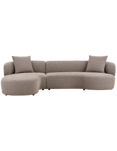 sofa med chaiselong chaiselongsofa venstrevendt stof brun