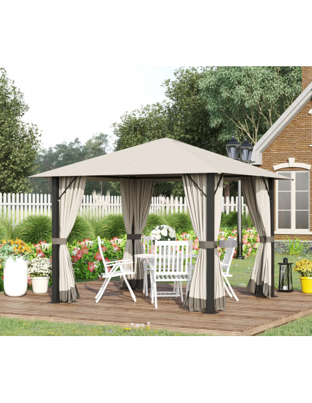 havepavillon med sider gardiner havepavillion pavillon pavillion pergola