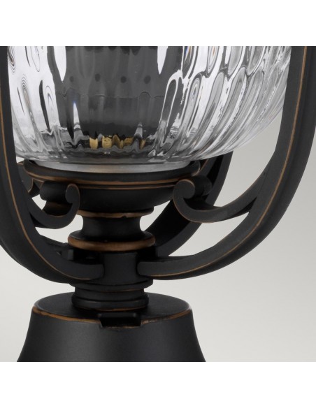 Bedlampe led udendørslamper gammel stil klassiske sokkellamper halvmur