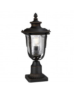 Bedlampe led udendørslamper gammel stil klassiske sokkellamper halvmur