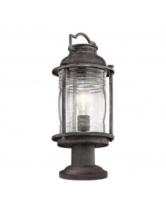 Bedlampe led udendørslamper gammel stil klassiske sokkellamper halvmur