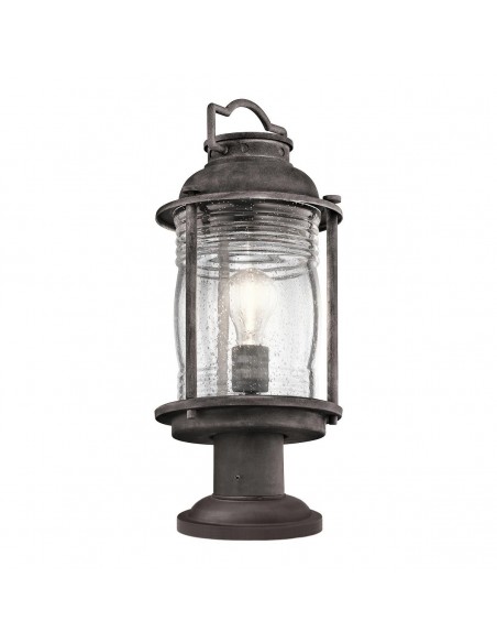 Bedlampe led udendørslamper gammel stil klassiske sokkellamper halvmur