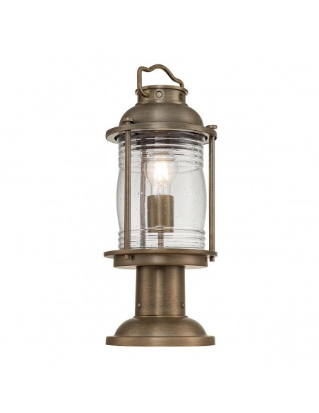 Bedlampe led udendørslamper gammel stil klassiske sokkellamper halvmur
