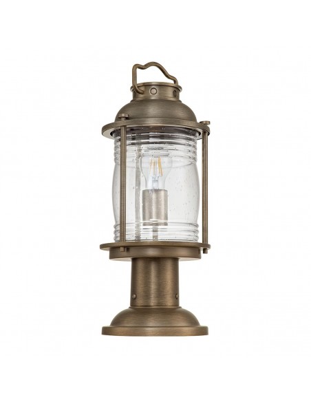 Bedlampe led udendørslamper gammel stil klassiske sokkellamper halvmur
