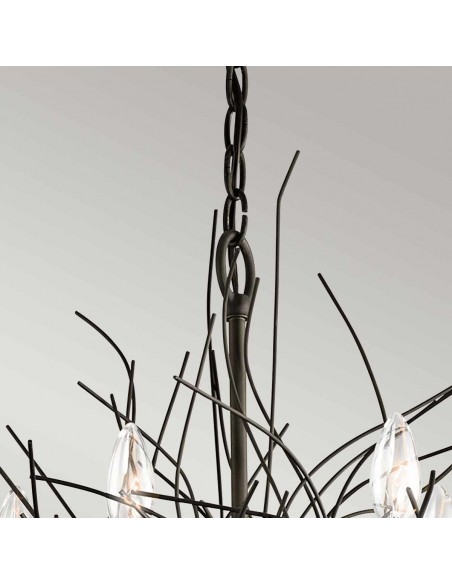 moderne design lysekrone sort