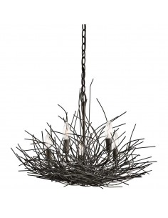 moderne design lysekrone sort