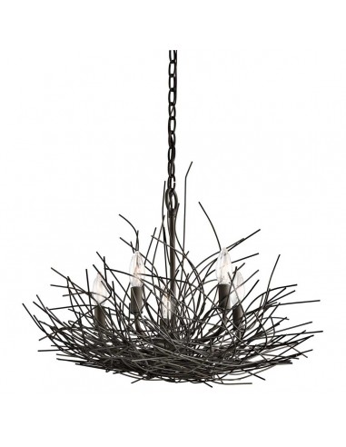 moderne design lysekrone sort