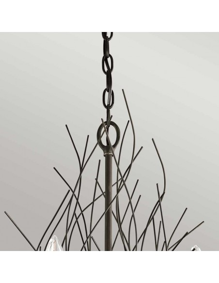 moderne design lysekrone sort