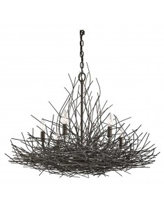 moderne design lysekrone sort