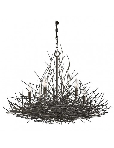 moderne design lysekrone sort
