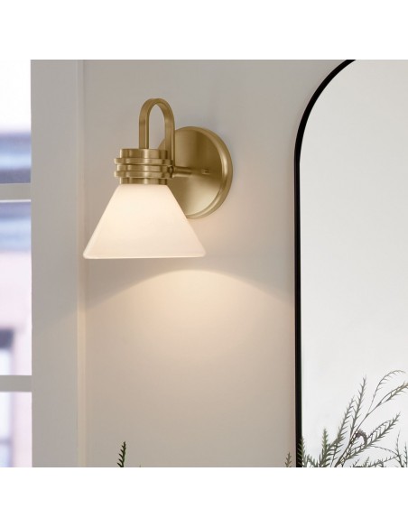 badeværelseslampe væg led messing moderne design spejl