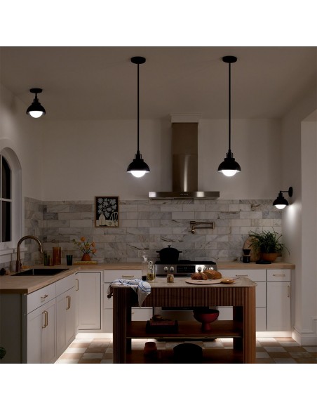 væglampe loftlampe moderne design sort