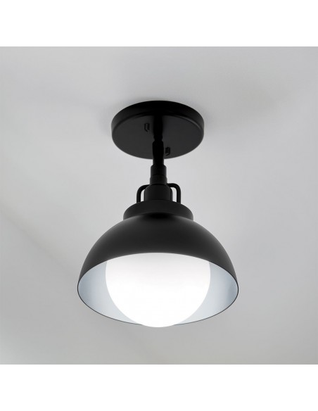 væglampe loftlampe moderne design sort