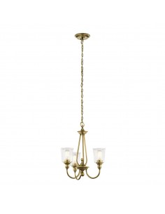 moderne design lysekrone messing
