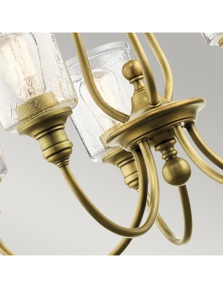 moderne design lysekrone messing