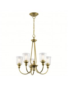 moderne design lysekrone messing